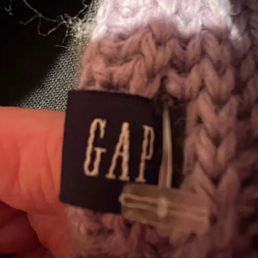 Gap Lavender Knit Scarf with Tassels